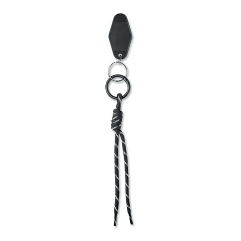 Porte-clés cordon tressé noir