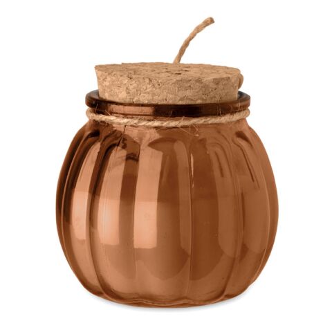 Bougie vanille cire végétale marron