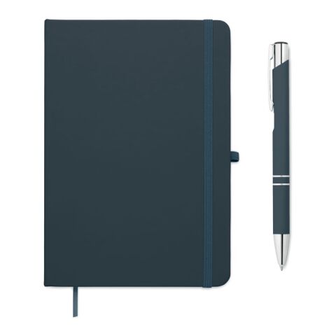 Set carnet A5 et stylo Marine foncé