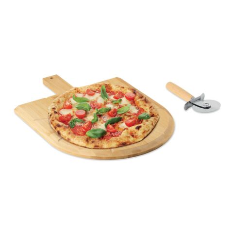 Planche et roulette à pizza bois