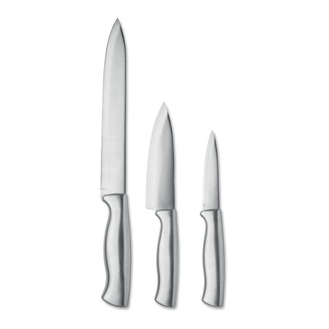 Set de couteaux en acier inox argent