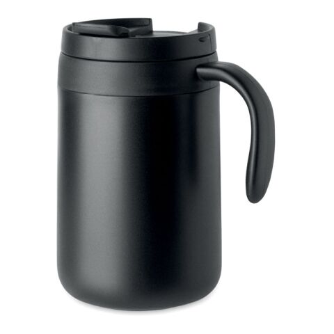 Mug double paroi filtre à café noir