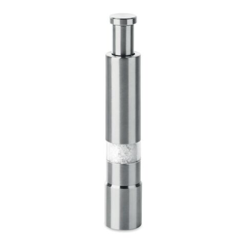 Broyeur de sel et de poivre gris transparent