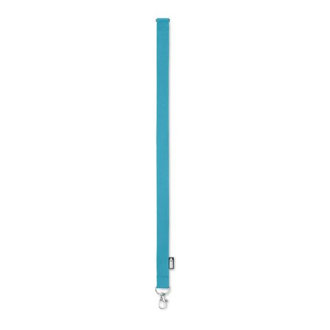 Lanyard en RPET turquoise | sans marquage | non disponible | non disponible | non disponible