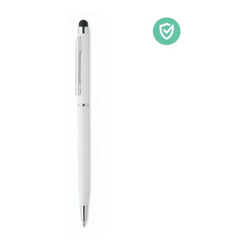 Stylo stylet antibactérien blanc | sans marquage | non disponible | non disponible