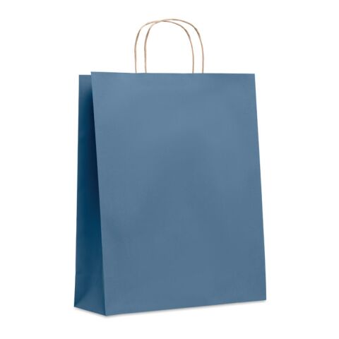 Sac en papier grand format bleu | sans marquage | non disponible | non disponible | non disponible