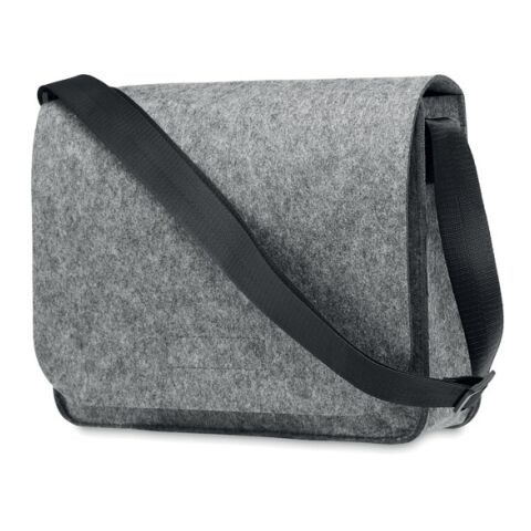 Sac messager en feutre RPET gris | sans marquage | non disponible | non disponible | non disponible