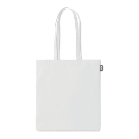 Sac shopping en RPET laminé blanc | sans marquage | non disponible | non disponible | non disponible