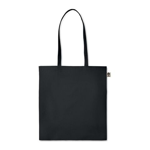 Sac shopping en coton organique noir | sans marquage | non disponible | non disponible | non disponible