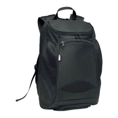 Sac à dos de sport RPET 600D noir | sans marquage | non disponible | non disponible | non disponible