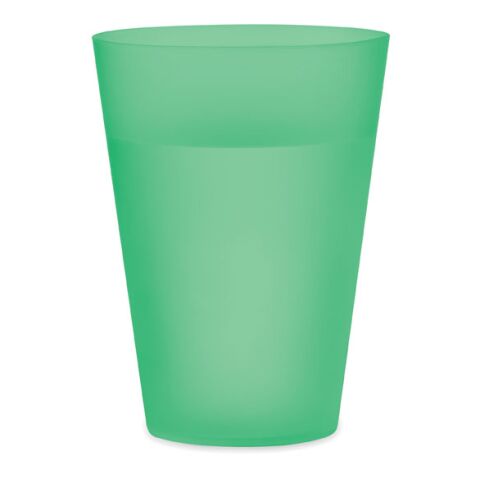 Gobelet en PP givré 300ml vert transparent | sans marquage | non disponible | non disponible