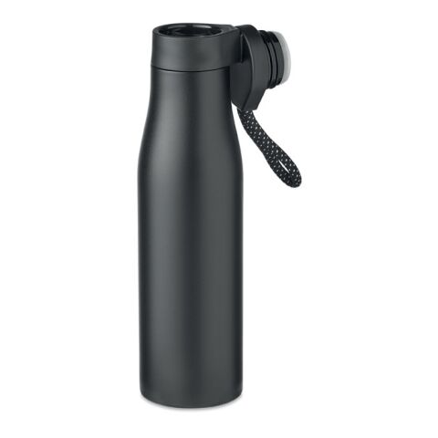 Bouteille double paroi 600ml noir | sans marquage | non disponible | non disponible | non disponible