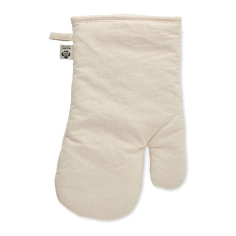 Gant de cuisine en coton organi beige | sans marquage | non disponible | non disponible | non disponible