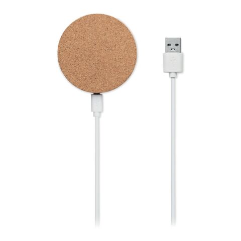 Chargeur sans fil rond beige | sans marquage | non disponible | non disponible