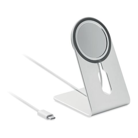 Chargeur magnétique portable argent brillant | sans marquage | non disponible | non disponible | non disponible