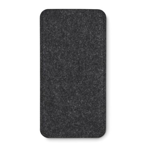 Etui à lunettes en feutre RPET gris foncé | sans marquage | non disponible | non disponible | non disponible