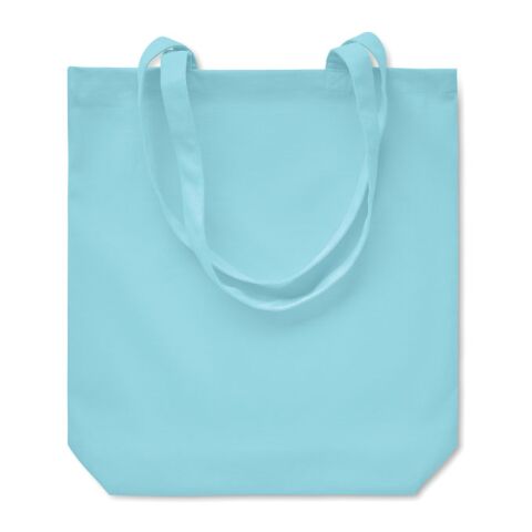 Sac shopping en toile 270 gr/m² bleu ciel | sans marquage | non disponible | non disponible | non disponible
