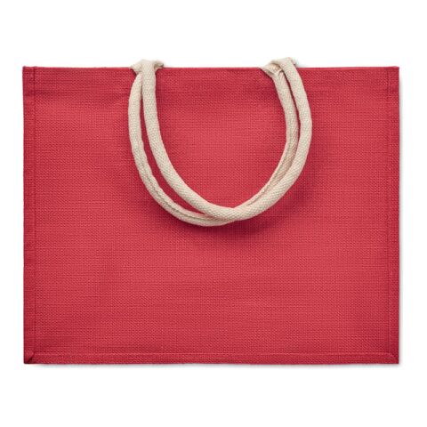 Sac shopping en jute rouge | sans marquage | non disponible | non disponible | non disponible