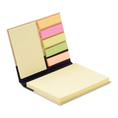 Notes adhésives housse en bambou noir | sans marquage | non disponible | non disponible | non disponible