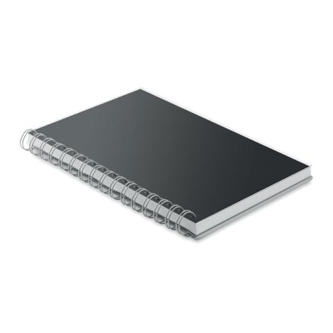 Carnet A5 à spirales en RPET noir | sans marquage | non disponible | non disponible | non disponible