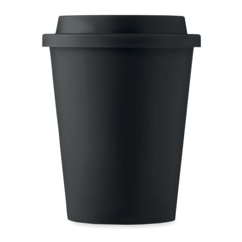 Gobelet double paroi PP 300 ml noir | sans marquage | non disponible | non disponible