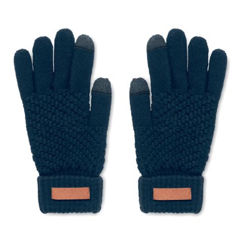 Gants tactiles en RPET Marine foncé | sans marquage | non disponible | non disponible | non disponible