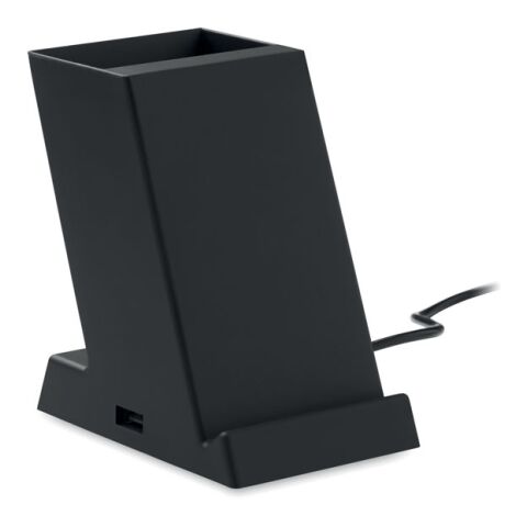 Chargeur sans fil 10W en ABS noir | sans marquage | non disponible | non disponible