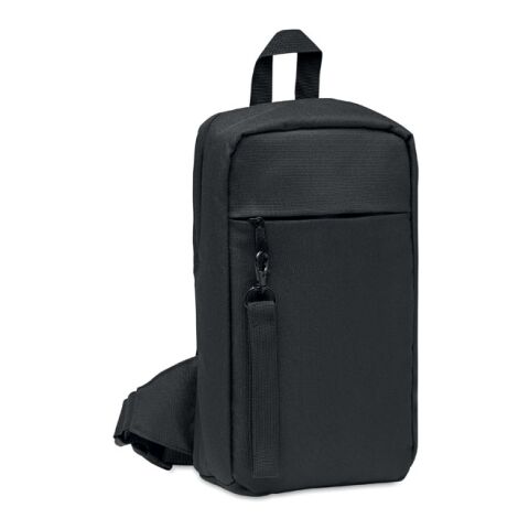 Cross chest bag in 600D Rpet noir | sans marquage | non disponible | non disponible | non disponible