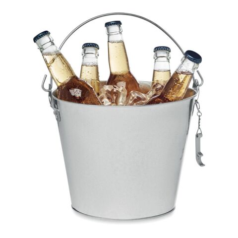 Metal beer bucket 4L argent mate | sans marquage | non disponible | non disponible | non disponible