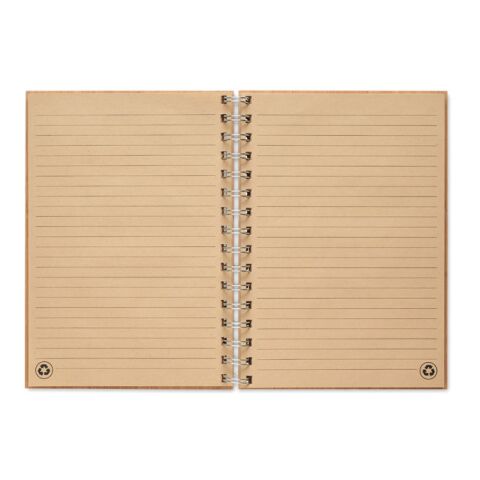 A5 ring bound Bamboo notebook bois | sans marquage | non disponible | non disponible
