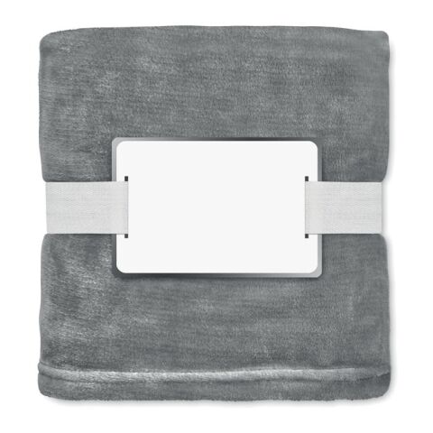 RPET fleece blanket 280 gr/m² gris foncé | sans marquage | non disponible | non disponible | non disponible
