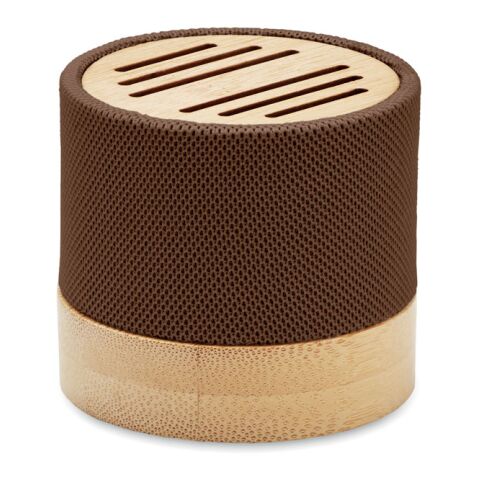 Bamboo RPET wireless speaker Chocolat | sans marquage | non disponible | non disponible | non disponible