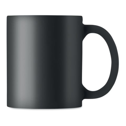 Matt coloured mug 300 ml noir | sans marquage | non disponible | non disponible