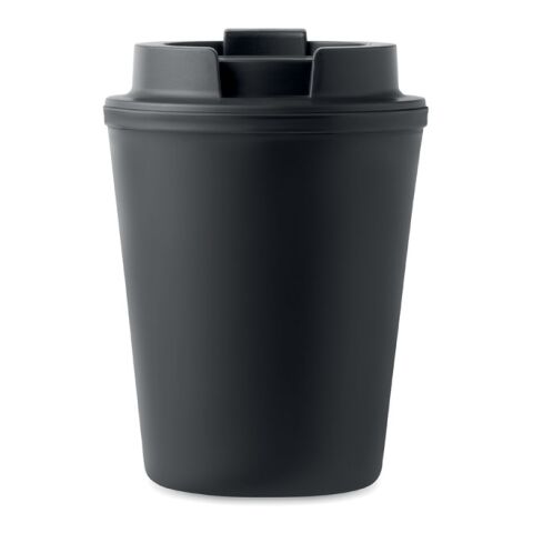 Recycled PP tumbler 300 ml noir | sans marquage | non disponible | non disponible
