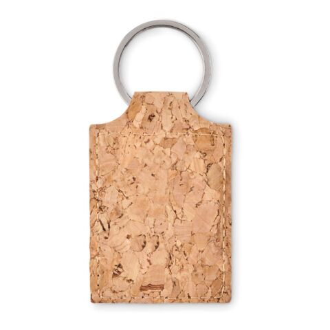 Rectangular cork key ring beige | sans marquage | non disponible | non disponible