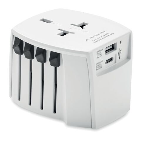 Skross MUV USB A/C adapter blanc | sans marquage | non disponible | non disponible | non disponible