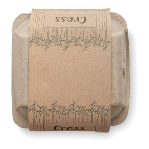 Kit de culture dans une boîte à œufs beige | sans marquage | non disponible | non disponible | non disponible