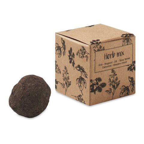 Bombe de graines d&#039;herbes beige | sans marquage | non disponible | non disponible | non disponible
