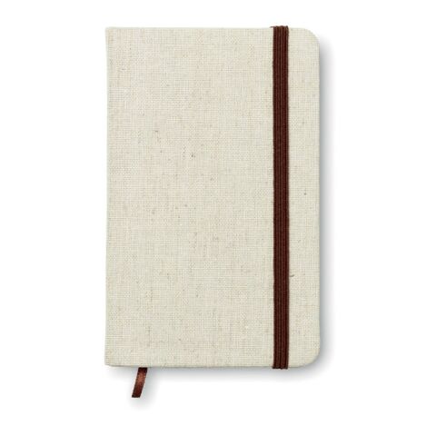 Carnet A6 avec 96 pages toile beige | sans marquage | non disponible | non disponible | non disponible