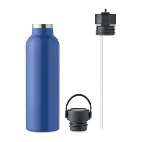 Bouteille double paroi avec bouchon à vis 700 ml bleu | sans marquage | non disponible | non disponible | non disponible