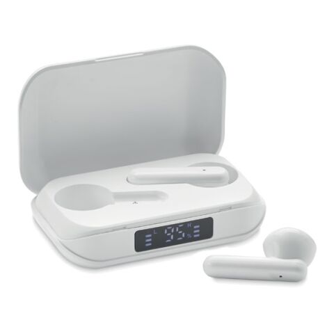 Ecouteurs TWS en ABS recyclé blanc | sans marquage | non disponible | non disponible | non disponible