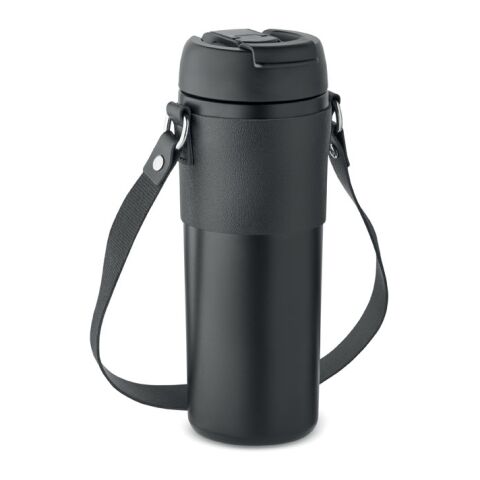 Gobelet double paroi 700 ml noir | sans marquage | non disponible | non disponible | non disponible