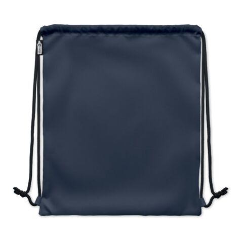 Grand sac à cordon 300D RPET bleu | sans marquage | non disponible | non disponible | non disponible