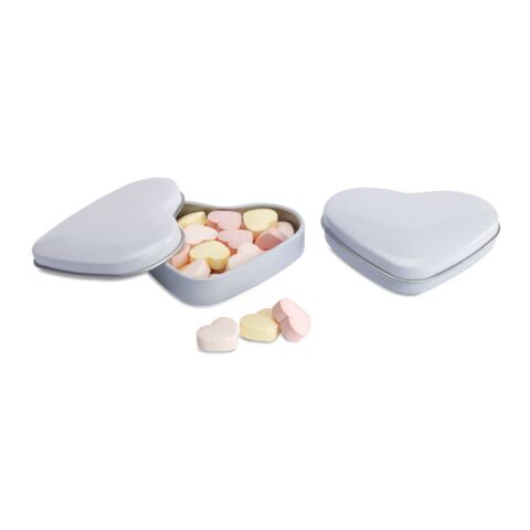 Boîte coeur avec bonbons blanc | sans marquage | non disponible | non disponible