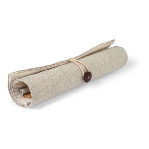 Set d&#039;écriture-pochette en coton beige | sans marquage | non disponible | non disponible | non disponible