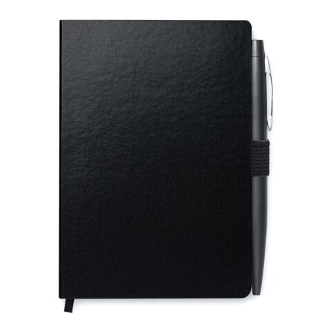 Carnet de note avec stylo A6 - pages lignées noir | sans marquage | non disponible | non disponible | non disponible