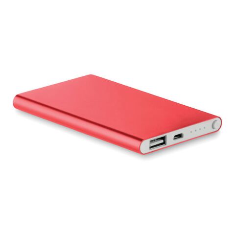 Powerbank ultra plat 4000 mAh rouge | sans marquage | non disponible | non disponible