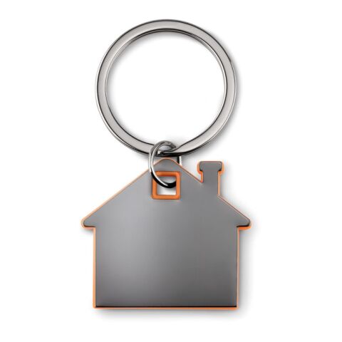 Porte-clés en forme de maison orange | sans marquage | non disponible | non disponible