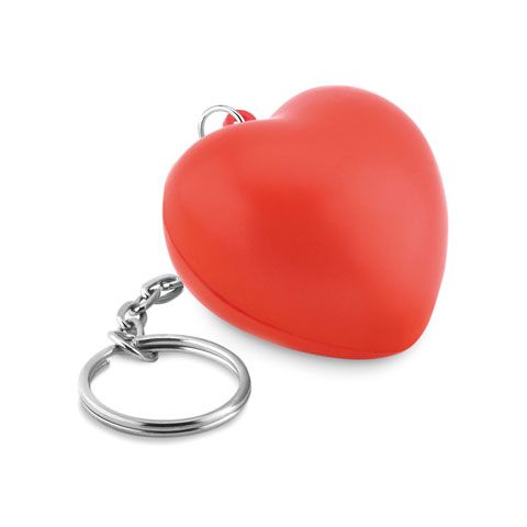 Porte-clés en PU forme cœur rouge | sans marquage | non disponible | non disponible