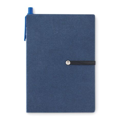 Carnet recyclé ligné et stylo bleu | sans marquage | non disponible | non disponible